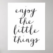 Geniet van het kleine poster (Voorkant)