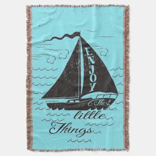 Geniet van het kleine Poster Deken (Voorkant Verticaal)