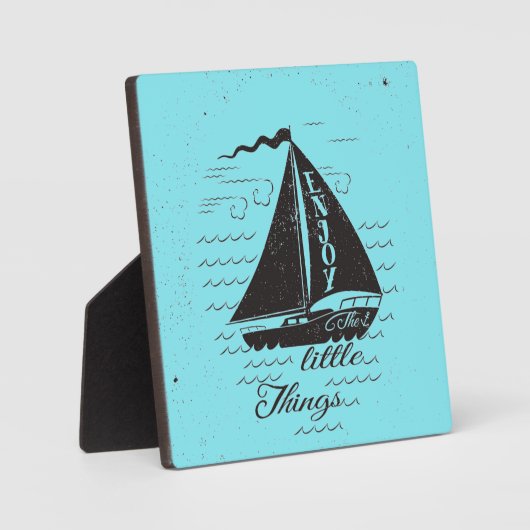 Geniet van het kleine Poster Fotoplaat (Voorkant)