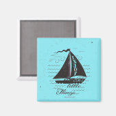 Geniet van het kleine Poster Magneet (Voorkant / Achterkant)