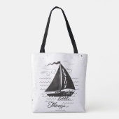 Geniet van het kleine Poster Tote Bag (Achterkant)