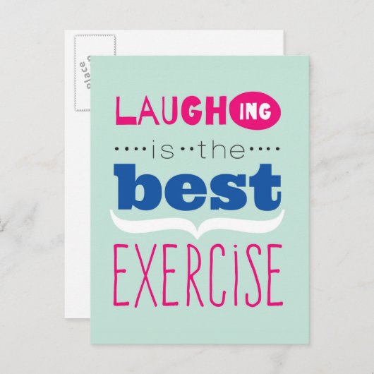 Geniet van het leven briefkaart (Voorkant / Achterkant)