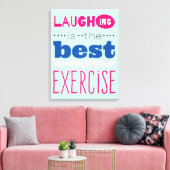 Geniet van het leven canvas afdruk (Insitu (Woonkamer))