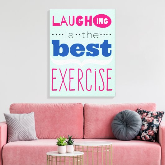 Geniet van het leven canvas afdruk (Insitu (Woonkamer))