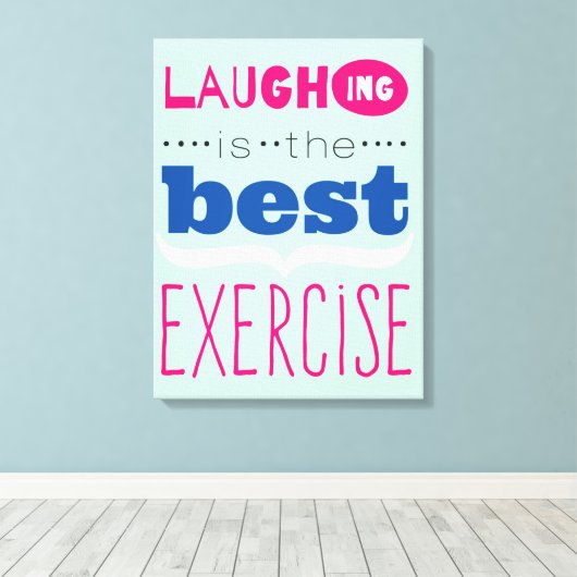 Geniet van het leven canvas afdruk (Insitu (Houten vloer))