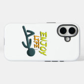 Geniet van het leven Case-Mate iPhone case (Achterkant (horizontaal))