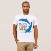 Geniet van het leven Dubstep T-shirt (Voorkant volledig)