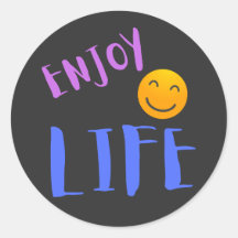 Geniet van het leven en denk positief