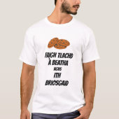 geniet van het leven en eet een koekje in Scots Ga T-shirt (Voorkant)