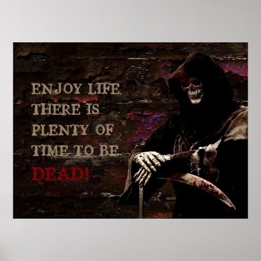 Geniet van het Leven Er is Plotseling Tijd genoeg Poster (Voorkant)