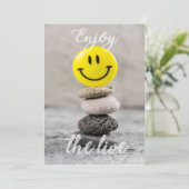 Geniet van het leven! feestdagenkaart (Staand voorkant)