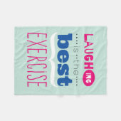 Geniet van het leven fleece deken (Voorkant (Horizontaal))