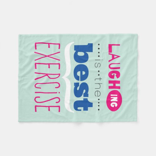 Geniet van het leven fleece deken (Voorkant (Horizontaal))