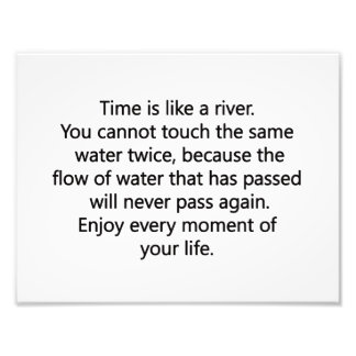 Geniet van het leven foto afdruk