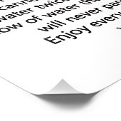 Geniet van het leven foto afdruk (Hoek)