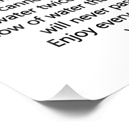 Geniet van het leven foto afdruk (Hoek)