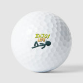 Geniet van het leven golfballen (Voorkant)