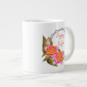 Geniet van het leven grote koffiekop (Voorkant rechts)