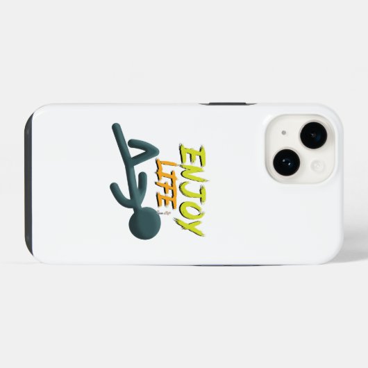 Geniet van het leven iPhone hoesje (Achterkant horizontaal)