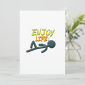 Geniet van het leven kaart (Staand voorkant)