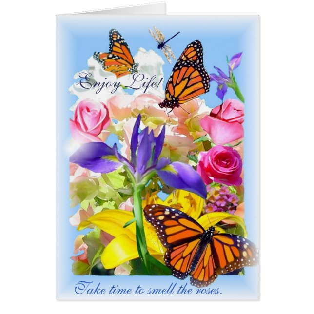 Geniet van het leven! kaarten (Voorkant)