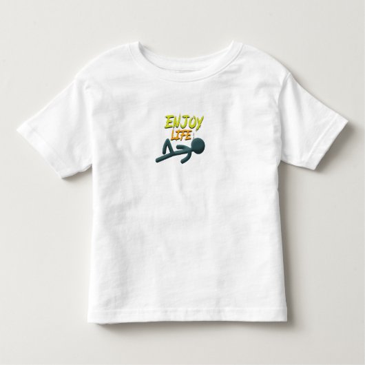 Geniet van het leven kinder shirts (Voorkant)