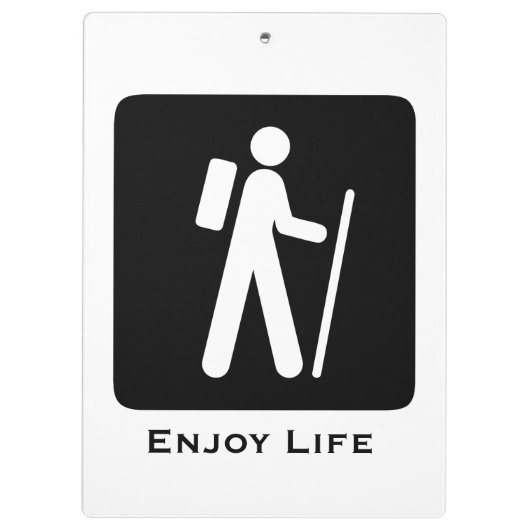 Geniet van het leven klembord (Achterkant)