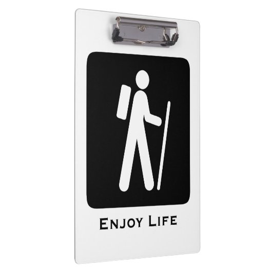 Geniet van het leven klembord (Rechts)