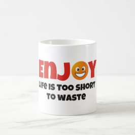 Geniet van het leven koffiemok