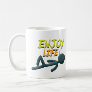 Geniet van het leven koffiemok