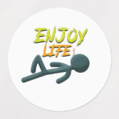 Geniet van het leven labels (Design 2)