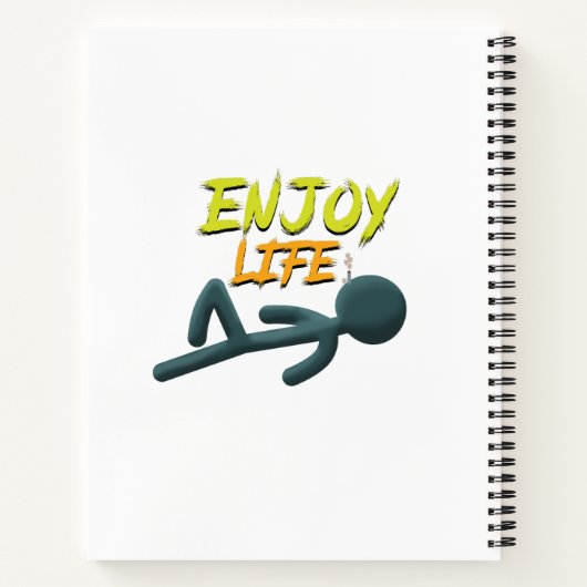 Geniet van het leven notitieboek (Achterkant)