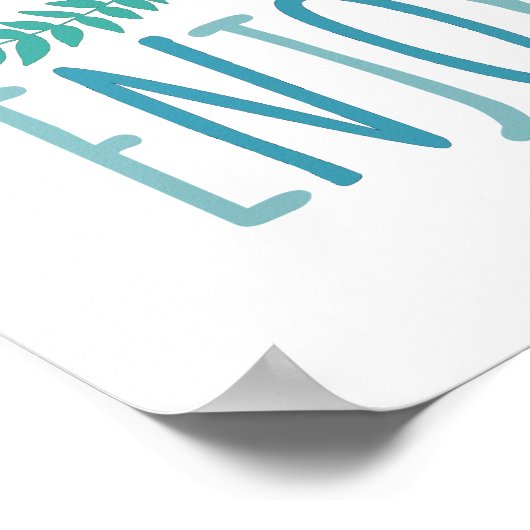 Geniet van het leven poster (Hoek)