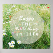 Geniet van het leven poster (Voorkant)