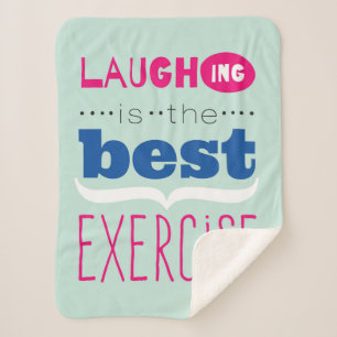 Geniet van het leven sherpa deken