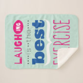 Geniet van het leven sherpa deken (Voorkant (horizontaal))