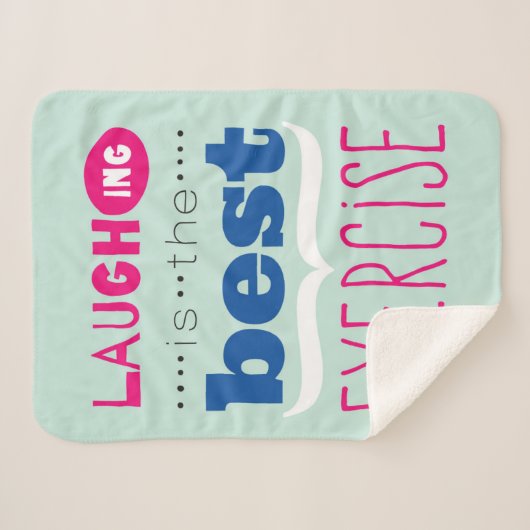 Geniet van het leven sherpa deken (Voorkant (horizontaal))