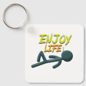 Geniet van het leven sleutelhanger (Voorkant)
