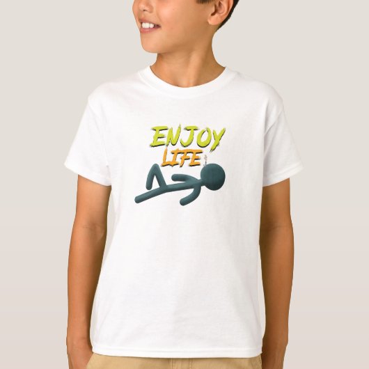 Geniet van het leven t-shirt (Voorkant)