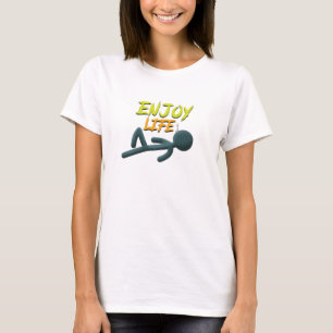 Geniet van het leven t-shirt