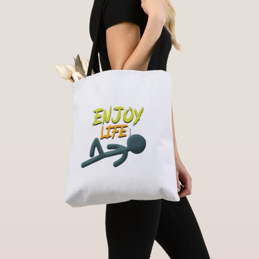 Geniet van het leven tote bag (Dichtbij)
