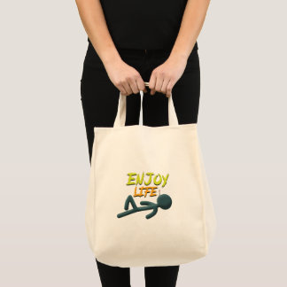 Geniet van het leven tote bag