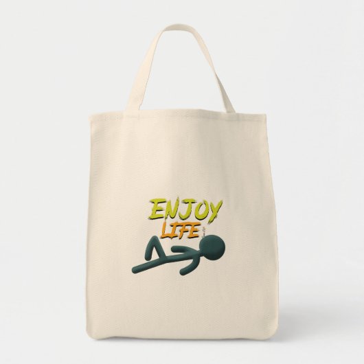 Geniet van het leven tote bag (Voorkant)