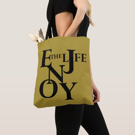 Geniet van het leven tote bag (Dichtbij)