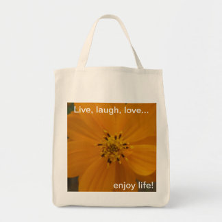Geniet van het leven! tote bag
