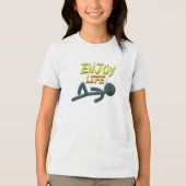 Geniet van het leven Tri-Blend shirt (Voorkant)