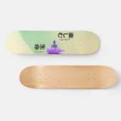 Geniet van het leven van Boeddha op Lotus Flower Y Persoonlijk Skateboard (Horizontaal)