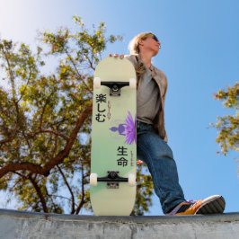 Geniet van het leven van Boeddha op Lotus Flower Y Persoonlijk Skateboard