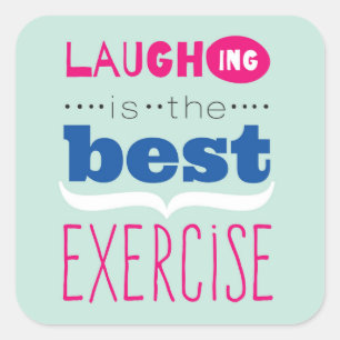 Geniet van het leven vierkante sticker