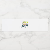 Geniet van het leven waterfles etiket (Enkel label)